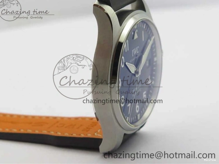 MIROTIME 0203 MARK XVIII Le Petit Prince IW327004 SS FKF 1:1 Best Edition Blue Dial On Brown Leather Strap Trendsetting 7117